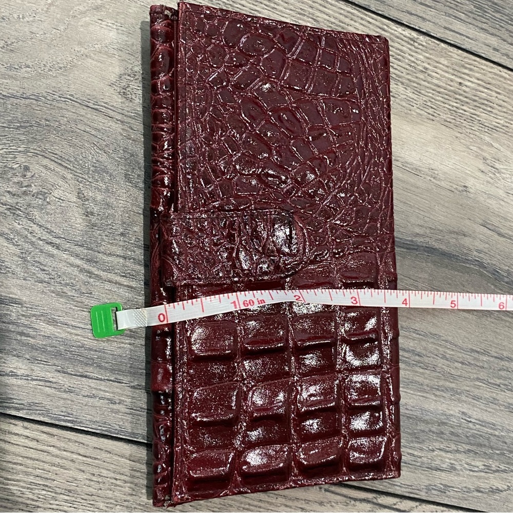 Vintage Genuine leather burgundy wallet - Picture 4 of 8
